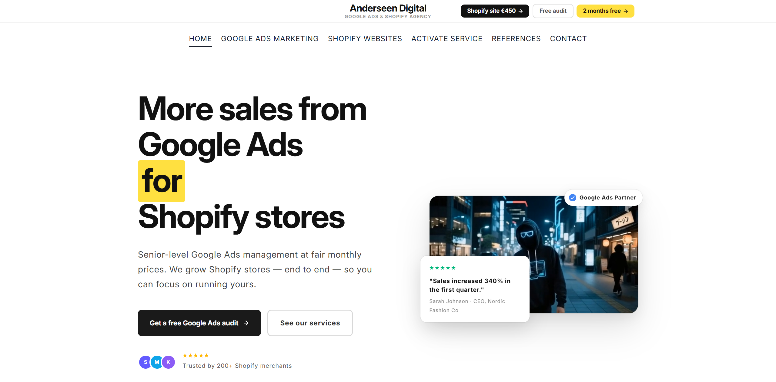 Anderseen website screenshot